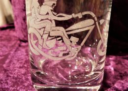 Whisky Karaffe mit Motiv Motorrad & Fahrer